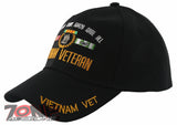 NEW! ALL GAVE SOME, 58479 GAVE ALL VIETNAM VETERAN BALL CAP HAT BLACK