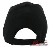 NEW! VIETNAM VETERAN FLAME LEAF BALL CAP HAT BLACK