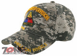 NEW! US ARMY 2ND ARMORED DIVISION HELL ON WHEELS CAP HAT ACU CAMO