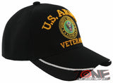 NEW! US ARMY VETERAN SIDE LINE MESH CAP HAT BLACK