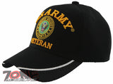 NEW! US ARMY VETERAN SIDE LINE MESH CAP HAT BLACK