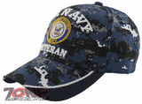 NEW! US NAVY USN VETERAN SIDE MESH BALL CAP HAT ACU NAVY CAMO