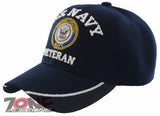 NEW! US NAVY USN VETERAN SIDE MESH BALL CAP HAT NAVY