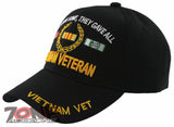 NEW! VIETNAM VETERAN WE GAVE SOME, THEY GAVE ALL US MILITARY CAP HAT BLACK