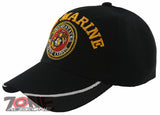 NEW! US MARINE CORPS SIDE MESH USMC BALL CAP HAT BLACK