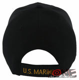 NEW! US MARINE CORPS SIDE MESH USMC BALL CAP HAT BLACK