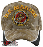 NEW! US MARINE CORPS SIDE MESH USMC BALL CAP HAT TAN ACU