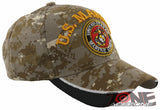 NEW! US MARINE CORPS SIDE MESH USMC BALL CAP HAT TAN ACU