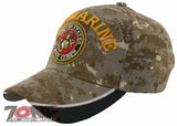 NEW! US MARINE CORPS SIDE MESH USMC BALL CAP HAT TAN ACU