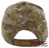 NEW! US MARINE CORPS SIDE MESH USMC BALL CAP HAT TAN ACU