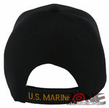 NEW! US MARINE CORPS VETERAN SIDE MESH USMC BALL CAP HAT BLACK