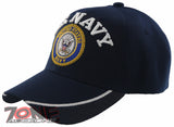 NEW! US NAVY USN SIDE MESH BALL CAP HAT NAVY