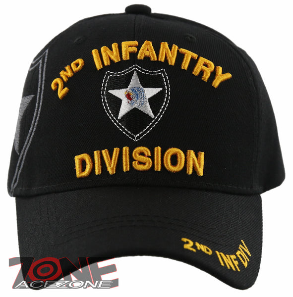thumbnail interactive-video image 1 of EC United States Army 2nd Infantry Division OD Green Baseball Cap - Adjustable 5595 1 of 2