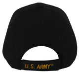 NEW! US ARMY DAD ROUND BALL CAP HAT BLACK