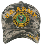 NEW! US ARMY ROUND BALL CAP HAT ACU CAMO