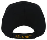 NEW! US ARMY RETIRED ROUND BALL CAP HAT BLACK