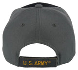 NEW! US ARMY VETERAN STAR SIDE LINE BALL CAP HAT GRAY BLACK