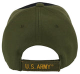NEW! US ARMY VETERAN STAR SIDE LINE BALL CAP HAT OLIVE BLACK