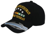 NEW! US ARMY COMBAT INFANTRYMAN VIETNAM VETERAN CAP HAT BLACK