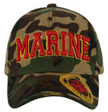 NEW! US MARINE CORPS BIG USMC BALL CAP HAT GREEN CAMO