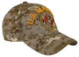 NEW! US MARINE CORPS ROUND USMC BALL CAP HAT TAN ACU CAMO