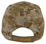 NEW! US MARINE CORPS RETIRED ROUND USMC BALL CAP HAT TAN ACU CAMO