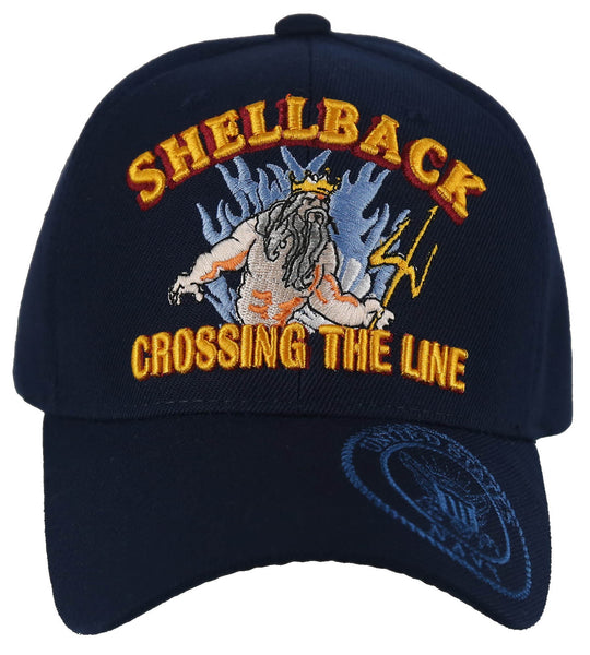 US NAVY SHELLBACK USN CROSSING THE LINE BALL CAP HAT NAVY – AceZone.com