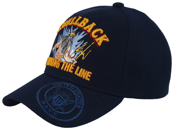 US NAVY SHELLBACK USN CROSSING THE LINE BALL CAP HAT NAVY – AceZone.com