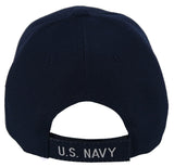 NEW! US NAVY ROUND BALL CAP HAT NAVY