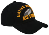 NEW! US AIR FORCE USAF NATIVE VETERAN AMERICAN BALL CAP HAT BLACK
