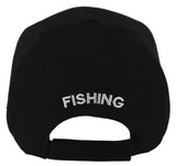 NEW! GREAT HUNTER SPORTS SWORDFISH FISHING ADVENTURE BALL CAP HAT BLACK