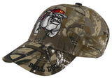 NEW! BULL DOG RED BALL CAP HAT FOREST CAMO