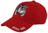 NEW! BULL DOG RED BALL CAP HAT RED