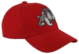 NEW! BULL DOG RED BALL CAP HAT RED