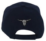 NEW! OUTLAW SKULL GUNS BALL CAP HAT NAVY