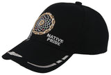 NATIVE PRIDE DREAM CATCHER FEATHER BALL CAP HAT BLACK