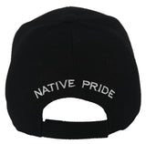 NATIVE PRIDE DREAM CATCHER FEATHER BALL CAP HAT BLACK