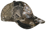 NATIVE PRIDE DREAM CATCHER FEATHER BALL CAP HAT FOREST CAMO