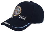 NATIVE PRIDE DREAM CATCHER FEATHER BALL CAP HAT NAVY