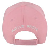 NATIVE PRIDE DREAM CATCHER FEATHER BALL CAP HAT PINK