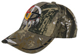 NATIVE PRIDE MEDICINE WHEEL HOOP FEATHER BALL CAP HAT FOREST CAMO