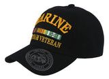 NEW! US MARINE VIETNAM VETERAN SHADOW USMC BASEBALL CAP HAT BLACK