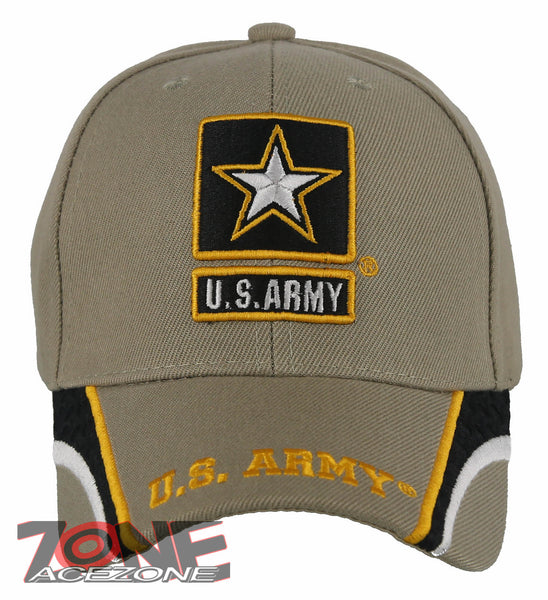 NEW! US ARMY STRONG SIDE LINE STAR CAP HAT TAN