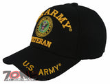 NEW! US ARMY STRONG VETERAN ROUND CAP HAT BLACK