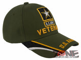 NEW! US ARMY STRONG VETERAN SIDE LINE STAR CAP HAT OLIVE