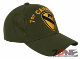 NEW! US ARMY 1ST CAVALRY SHADOW BALL CAP HAT OLIVE