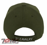 NEW! US ARMY 1ST CAVALRY SHADOW BALL CAP HAT OLIVE