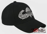 NEW! US ARMY AIRBORNE SILVER YARN SD BALL CAP HAT BLACK