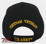 NEW! US ARMY STRONG ARMY VIETNAM VETERAN EAGLE CAP HAT BLACK