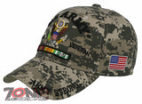 NEW! US ARMY STRONG ARMY VIETNAM VETERAN EAGLE CAP HAT ACU CAMO